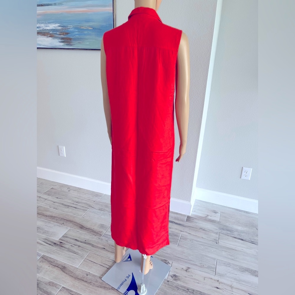 •Talbots• LINEN MAXI CORAL - Picture 3 of 7